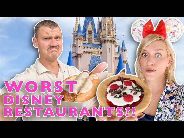 Can These BAD Disney World Restaurants Get Redeemed?! | Tony's Town Square, Coral Reef, Pizzerizzo