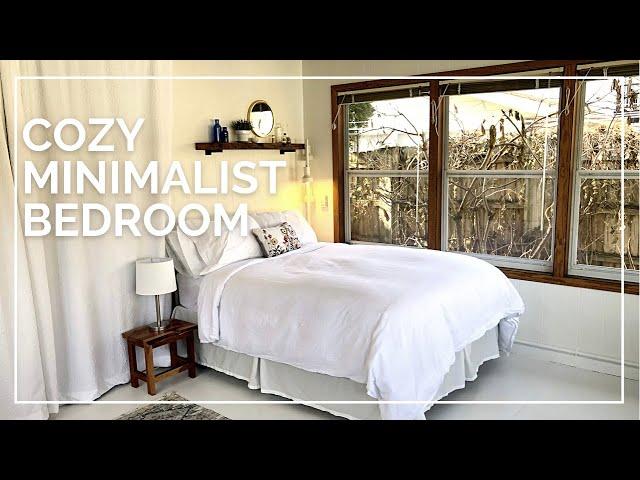 Minimalist Cozy Bedroom: Guest Room & Airbnb Makeover on a Budget!