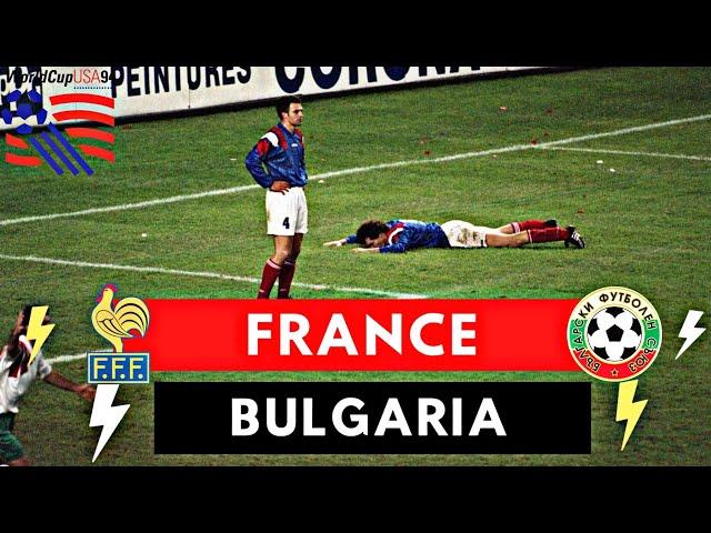France vs Bulgaria 1-2 All  Goals & Highlights ( 1994 World Cup Qualification )