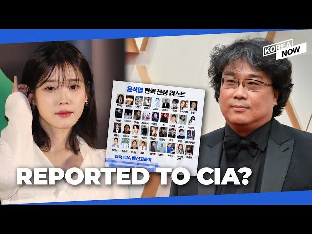 Stars allegedly reported to CIA for supporting Yoon's impeachment