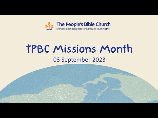 TPBC Worship Service (3 September 2023)