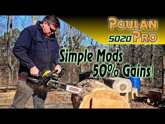 Poulan Pro 5020 Simple mods, MASSIVE gains!