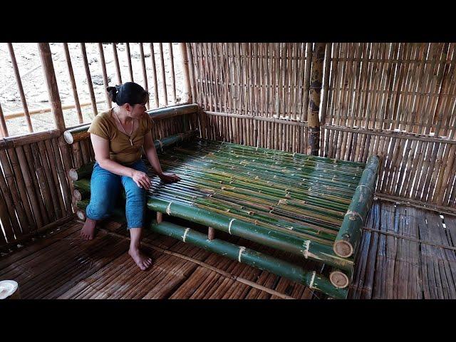 How to build house, comple make bamboo bed for hot summer - LIVING OFF GRID, Free bushcraft