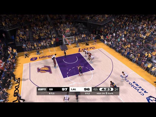 NBA 2K25 Gameday Simulation | LAKERS vs WARRIORS 4TH QTR GAMEPLAY