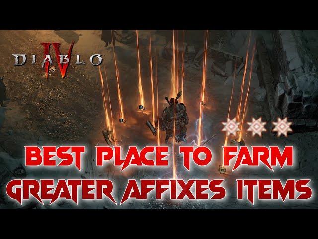 Best Way to Farm Greater Affixes Gear, Top Spot To Farm! More Drops = More Greater Affixes! Diablo 4