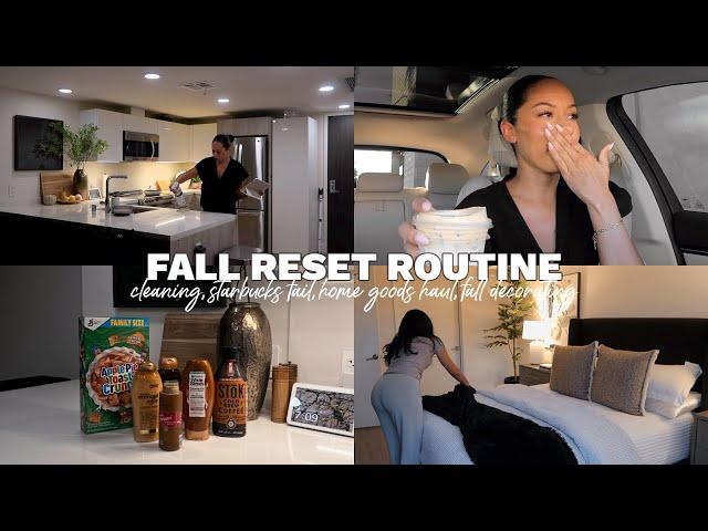 fall reset vlog: cleaning, starbucks fail, fall decorating, homegoods haul