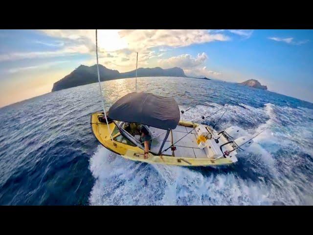 Hawaii Marlin Fishing! Bottom fishing for Hawaiian reef fish! Humpback Whales swim to the Boat!!!