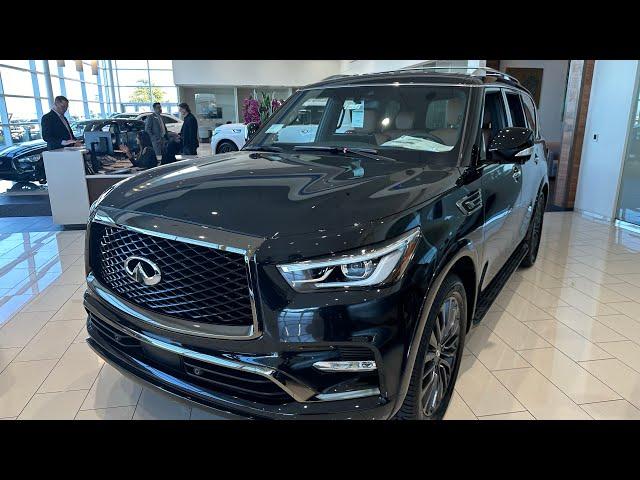 Black 2024 INFINITI QX80 Sensory