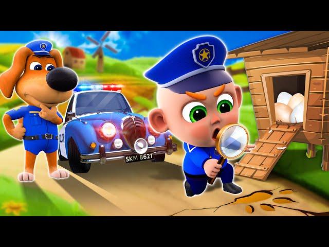 Super Police Officer Chase Thief ‍️ - Super Car Song  | More Nursery Rhymes & Baby Songs