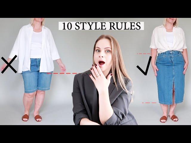 How to dress PEAR shaped body BETTER | Fixing 10 Outfits