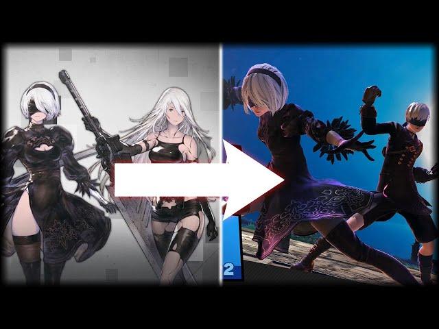 A2 and 2B in Smash Ultimate!