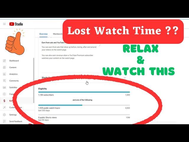 Lost YouTube Watch Hours? Will you get Watch Time Back? Have you lost it After Making Video Private?