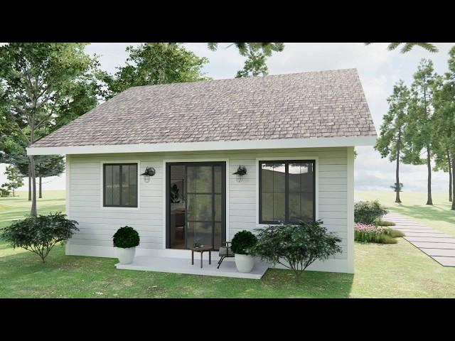 7.5 X 9 meters - Charming Cottage House 1 bedroom, 1 bathroom | Exploring Tiny House