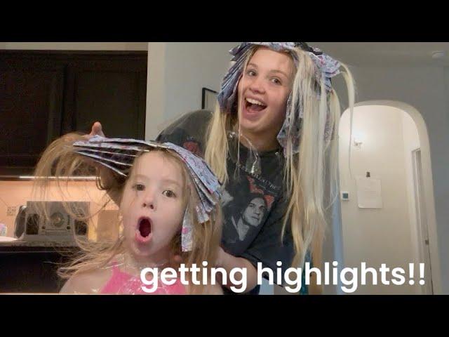 bleaching my SIX YEAR OLDS hair!!! || mommy daughter hair day!!