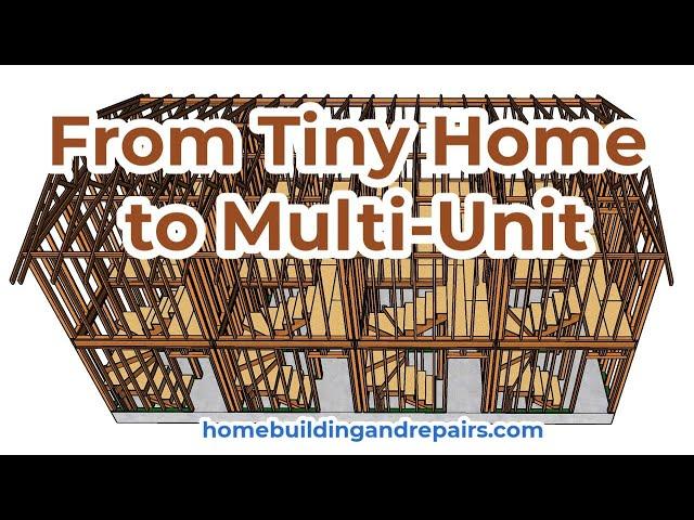 Building A Four Unit Tiny Home Apartment Building - Soundproofing, Foundations and Framing Tips