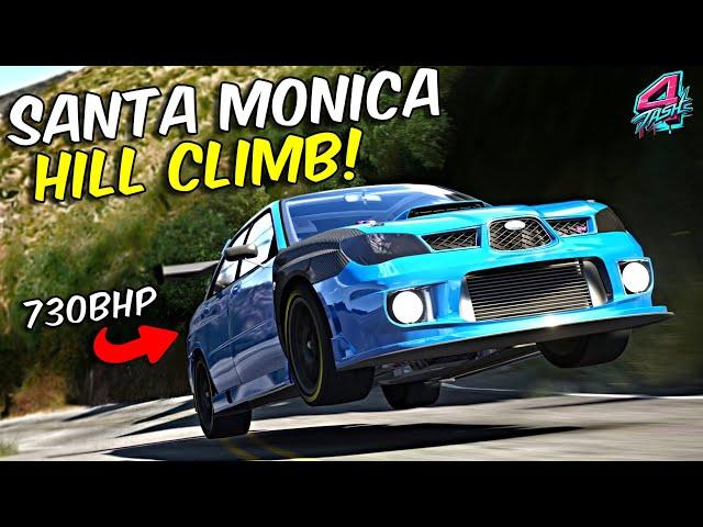 WRX Sti Time Attack FULL SEND on Santa Monica! Assetto Corsa - Fanatec CSL DD