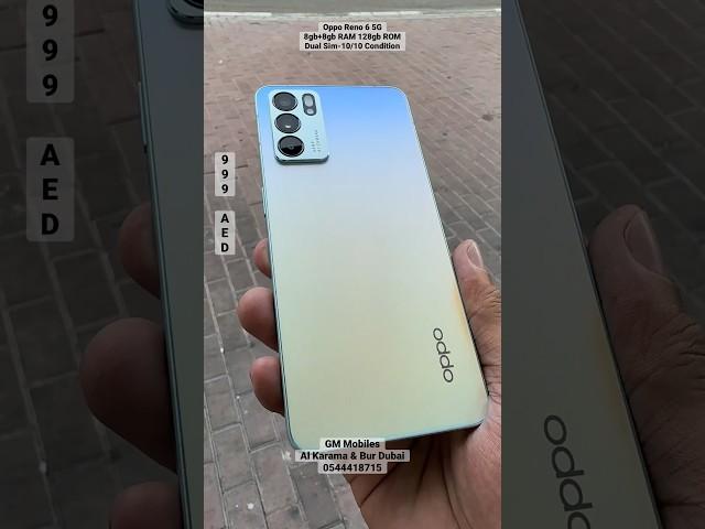 Oppo Reno 6 5G | 8gb+8gb Ram 128gb Rom | Dual Sim 999AED #shorts #viral