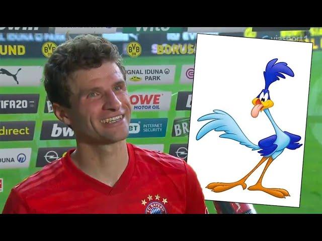 Watch Muller’s hilarious roadrunner impression & Alphonso Davies’ display in Bayern Munich win