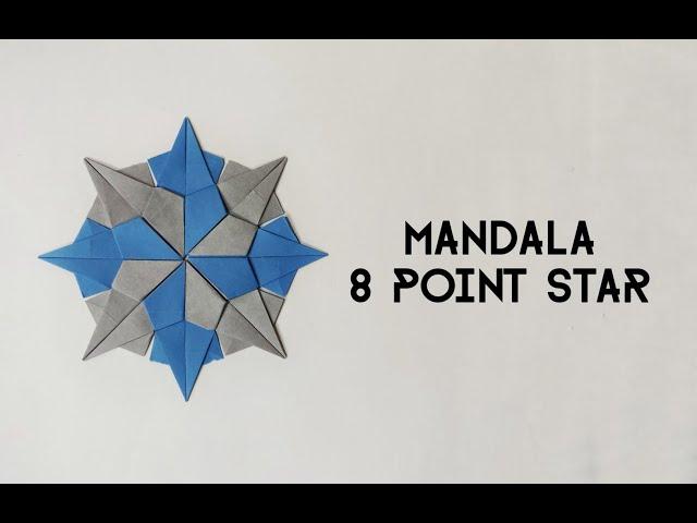 Origami 8-point Star | Mandala | Snowflake