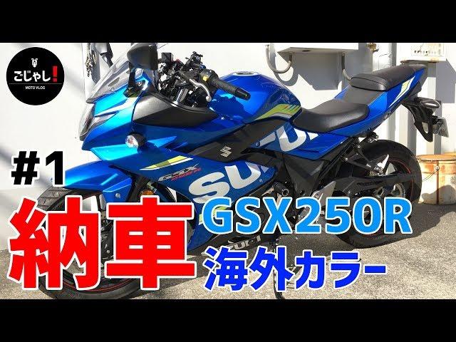 【GSX250R】海外モデル納車【モトブログ】