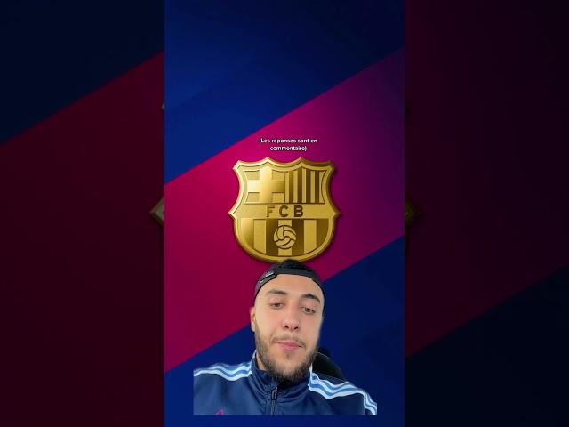 QUIZZ FOOTBALL ️ Version FC Barcelone  football footballtiktok