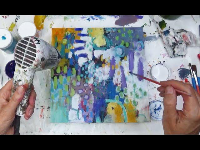 Abstract Art:  Mark Making & Layering | Betty Franks Art