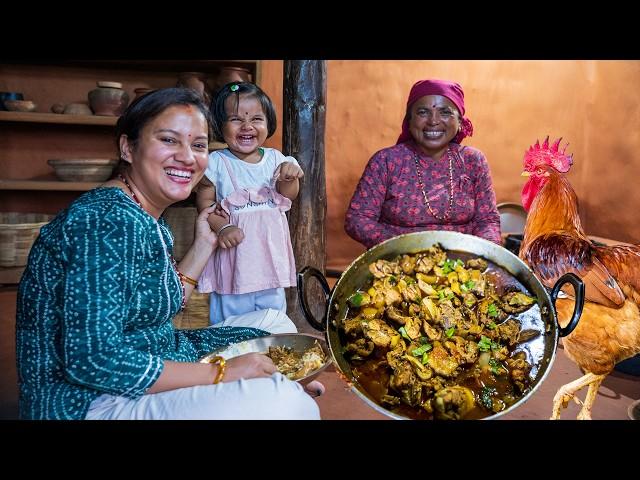 Chicken Dinner Recipe Nepali Style | कुखुराको मासु पकाउँदा ध्यान दिनुपर्ने कुराहरु | KanchhiKitchen