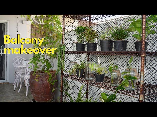 turning my terrace into a cozy balcony garden | budget friendly terrace makeover