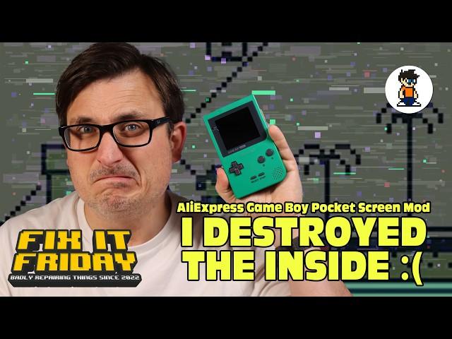 NEW AliExpress Game Boy Pocket LED Screen Mod - Upgrading a Viewer's Console - Fix It Friday