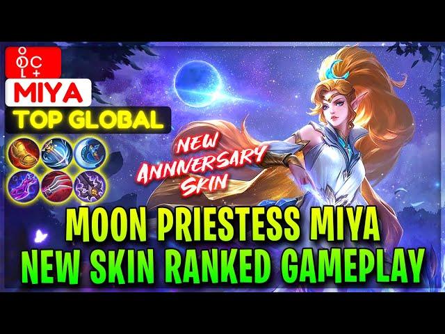 Moon Priestess Miya, New Skin Ranked Gameplay - Top Global Miya စိုင္ - Mobile Legends