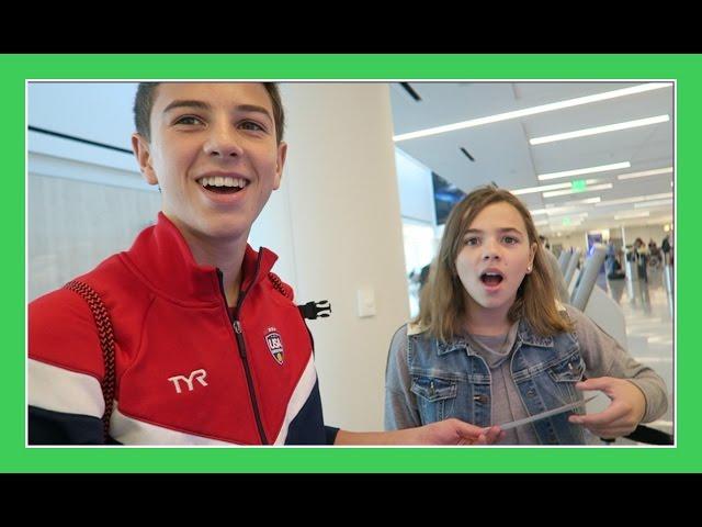 BRENNAN WINS AIRPORT CHECK IN | Flippin' Katie