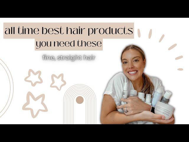 my hair routine/products for my straight, fine hair