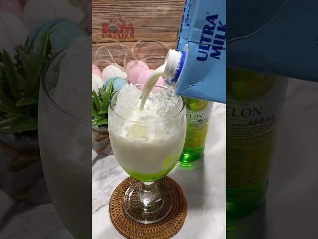 Resep Minuman Segar Berbuka Puasa | Es Sirup Marjan Susu Selasih | Es Sirup Melon Marjan #minuman