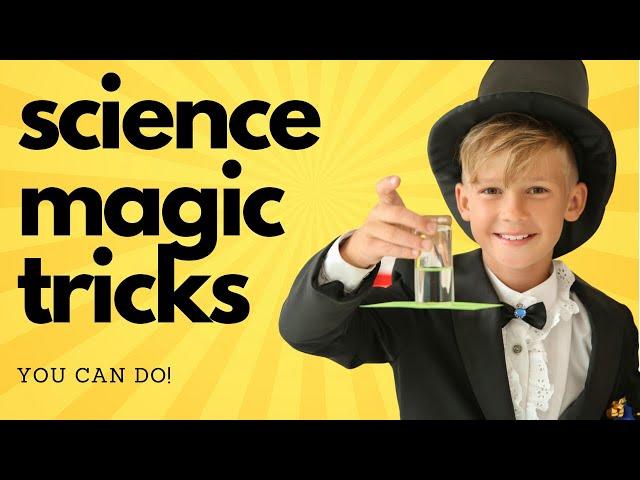 SCIENCE MAGIC TRICKS for Kids and Class! Easy Magic Tricks That Are Science - #sciencemagictricks