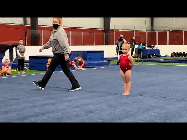 Inspirational Heartland Gymnastics coach and gymnast duo