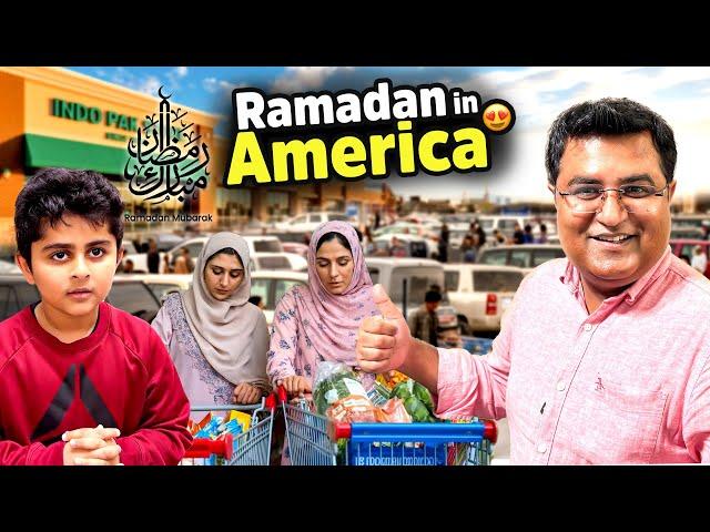 Aaj se AMERICA me RAMADAN Start Hogya  HALAL GROCERY SHOPPING bhi Done 