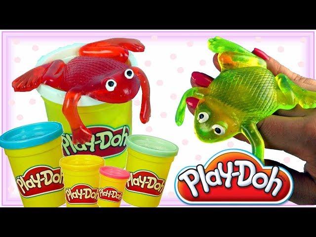 Play Doh & Żaba Slime • Gdzie są żabki? • kreatywne zabawki