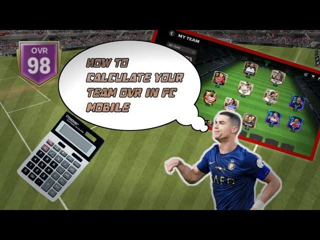 How to calculate your team ovr in FC MOBILE #fcmobile #footballplayer #fifa #fifamobile