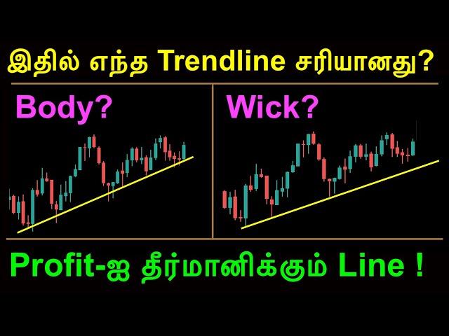 Correct Trendline வரைவது எப்படி ? Trend line Techniques | Stock Market Tamil | பங்குச்சந்தை trading