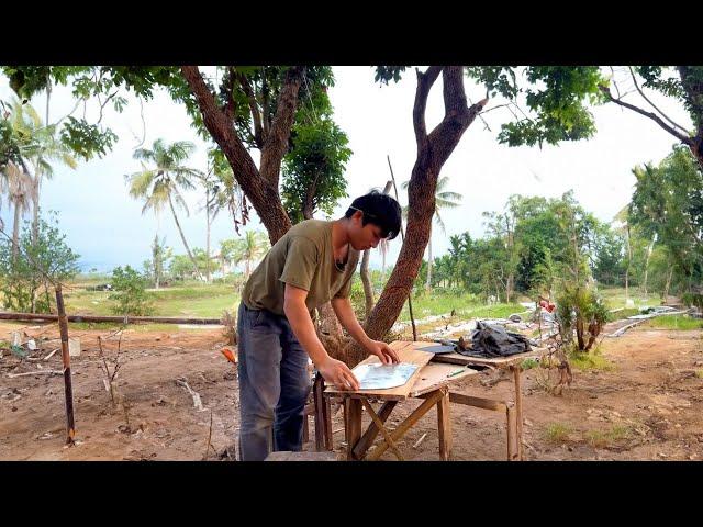 The toilet is being completed today. Renovating the old house episode 31, My Country Life