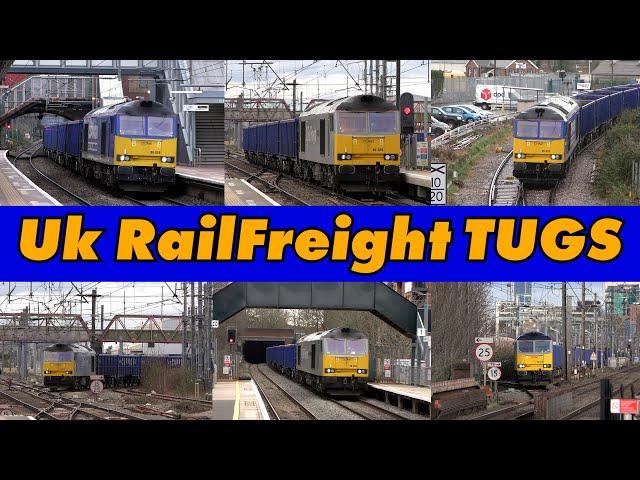 Uk Railfreight DC Rail Class 60 Tugs West London