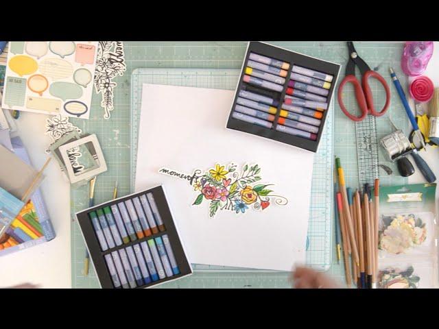 Playing with Pastels and Pencils - Scrapbook Tutorial by Wilna Furstenberg