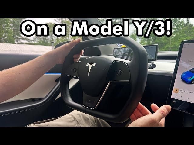 Cybertruck Steering Wheel Install On a Tesla Model 3/Y!