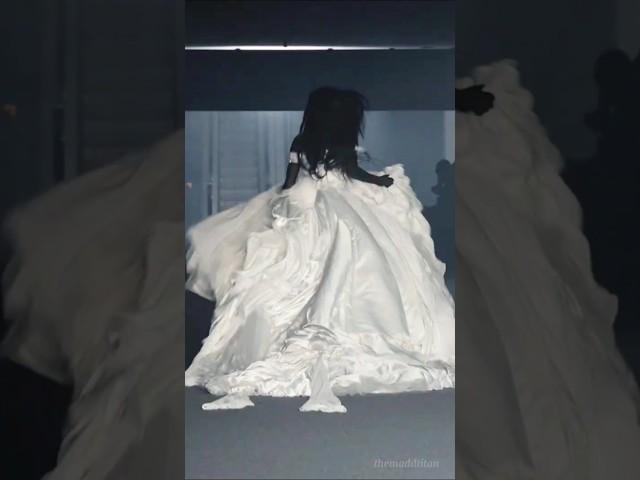 Anok Yai as vetements bride for ss25 | runway malfunction turned into iconic cultural moment #shorts