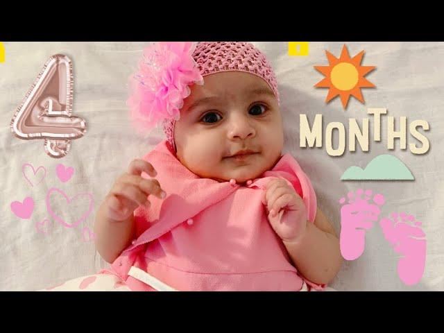 Happy four months|️Baby girl |the Hayat’s family ️