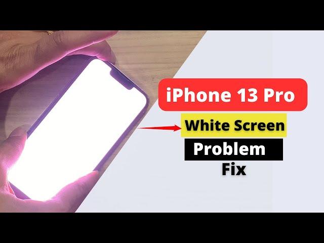 iPhone 13 Pro White screen problem solved.