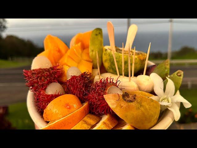 Homegrown Fresh Fruit Stand on the Island of Hawai'i