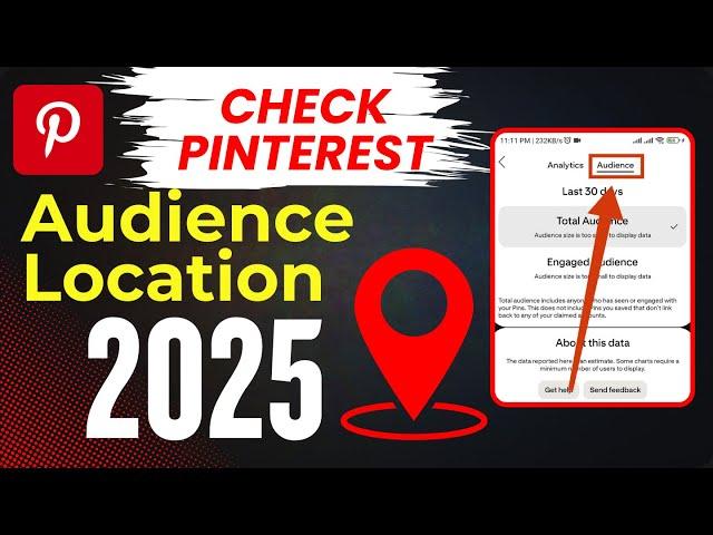 how to check pinterest audience location 2025 |  see your audience location on pinterest app