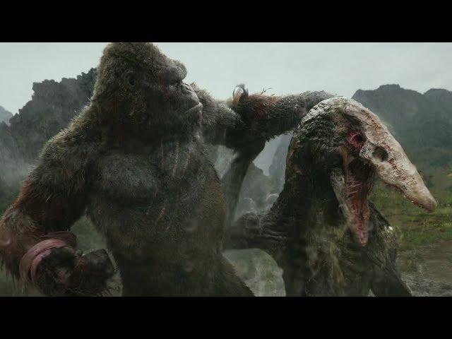 Kong vs Skull Crawler | Kong Skull Island (2017) | Warner Bros.