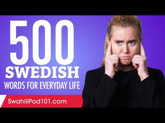 500 Swedish Words for Everyday Life - Basic Vocabulary #25